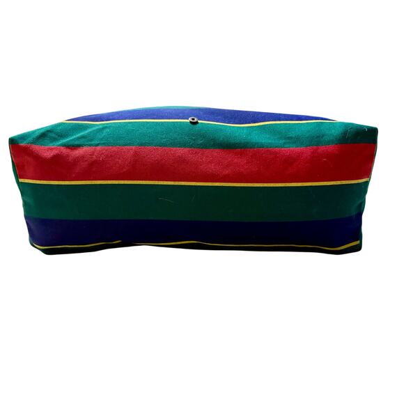 Vintage Accessories Unlimited Striped Canvas Weekender Travel Duffle Bag - Picture 1 of 8